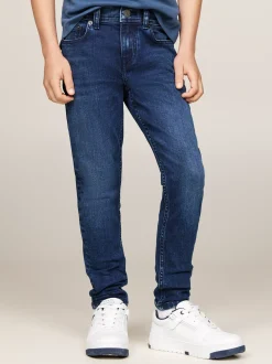 Jeansy*Tommy Hilfiger Wąskie Jeansy Scanton Y CORALBLUE