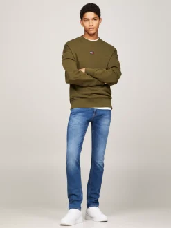 Jeansy*Tommy Hilfiger Wąskie Jeansy Scanton Z Efektem Wyblaknięcia WILSON MID BLUE STRETCH