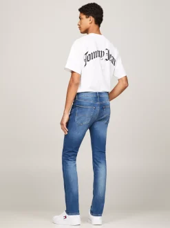 Jeansy*Tommy Hilfiger Wąskie Jeansy Scanton Z Efektem Wyblaknięcia WILSON MID BLUE STRETCH