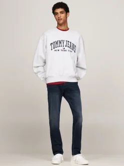 Jeansy*Tommy Hilfiger Wąskie Jeansy Scanton Z Efektem Wyblaknięcia DENIM DARK