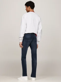 Jeansy*Tommy Hilfiger Wąskie Jeansy Scanton Z Efektem Wyblaknięcia DENIM DARK