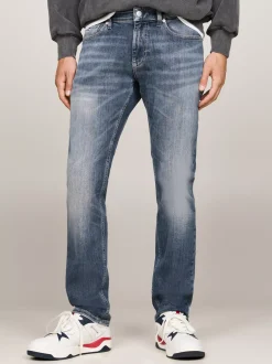 Jeansy*Tommy Hilfiger Wąskie Jeansy Scanton Z Efektem Wyblaknięcia DENIM DARK