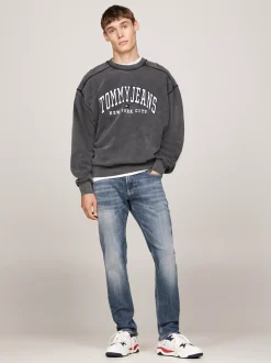 Jeansy*Tommy Hilfiger Wąskie Jeansy Scanton Z Efektem Wyblaknięcia DENIM DARK