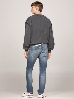 Jeansy*Tommy Hilfiger Wąskie Jeansy Scanton Z Efektem Wyblaknięcia DENIM DARK