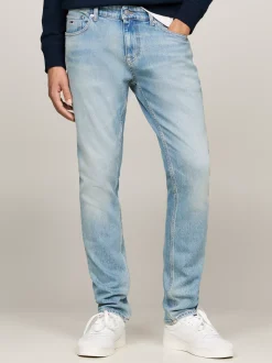 Jeansy*Tommy Hilfiger Wąskie Jeansy Scanton Z Przetarciami DENIM LIGHT