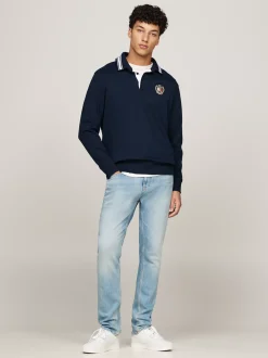 Jeansy*Tommy Hilfiger Wąskie Jeansy Scanton Z Przetarciami DENIM LIGHT
