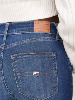 Jeansy*Tommy Hilfiger Wąskie Jeansy Sylvia Z Wysokim Stanem DENIM DARK