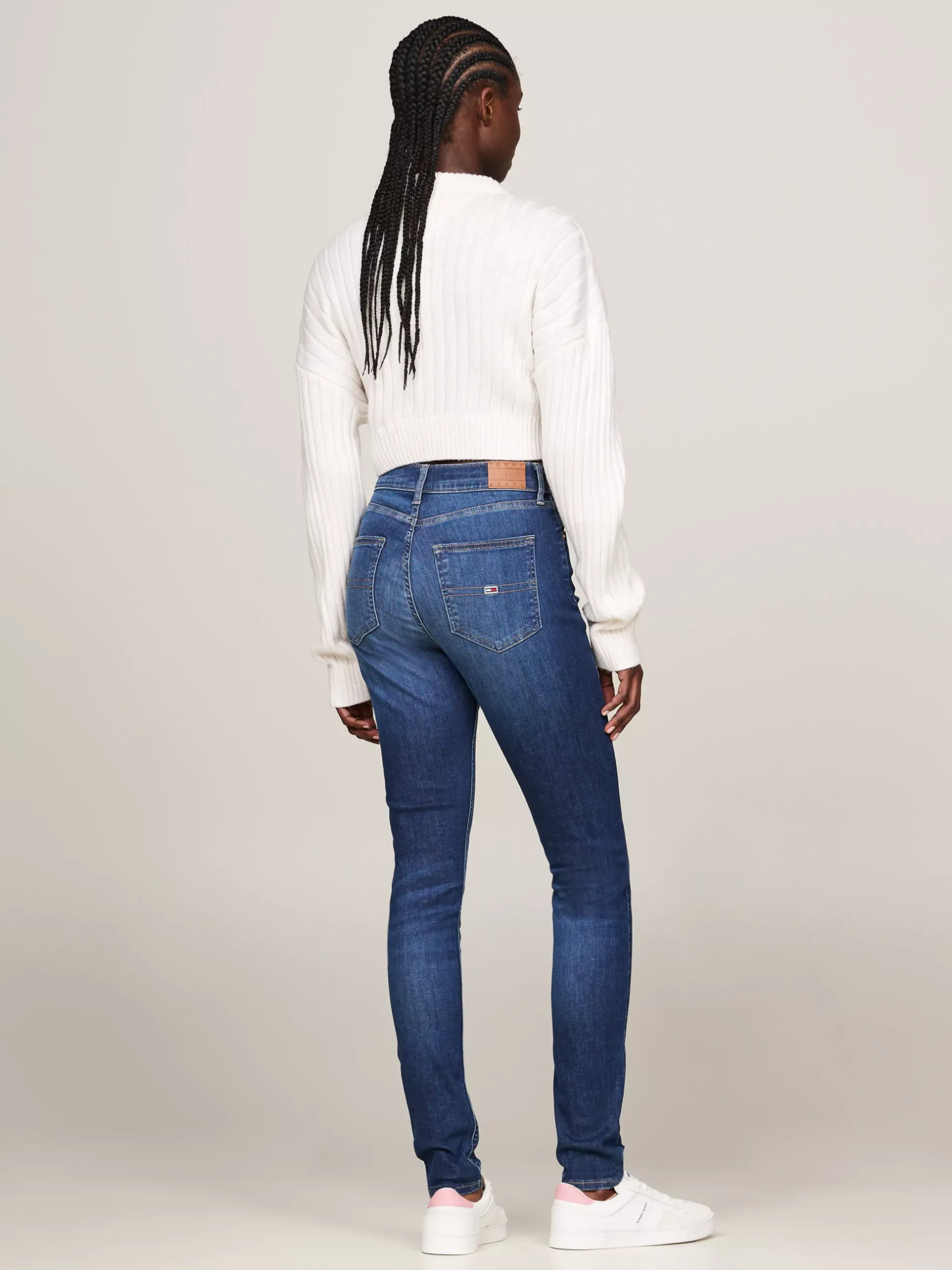 Jeansy*Tommy Hilfiger Wąskie Jeansy Sylvia Z Wysokim Stanem DENIM DARK