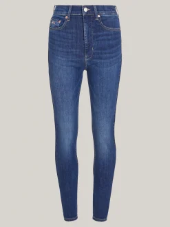 Jeansy*Tommy Hilfiger Wąskie Jeansy Sylvia Z Wysokim Stanem DENIM DARK