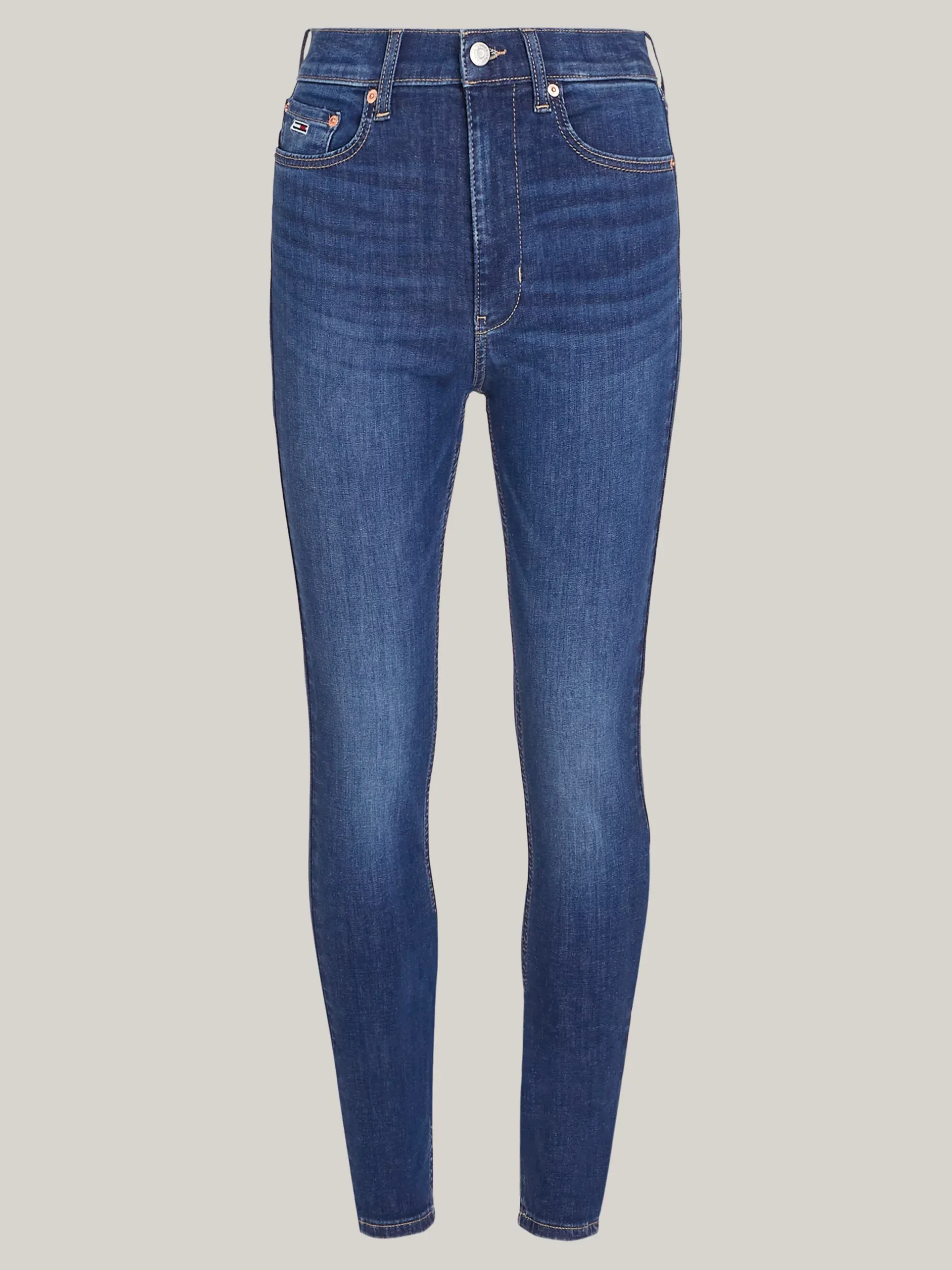 Jeansy*Tommy Hilfiger Wąskie Jeansy Sylvia Z Wysokim Stanem DENIM DARK