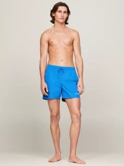 Stroje Kąpielowe*Tommy Hilfiger Wąskie Spodenki Kąpielowe Z Logo MERIDIAN BLUE