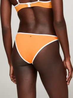 Stroje Kąpielowe*Tommy Hilfiger Wysoko Wycięty Dół Od Bikini TH Essential DAYLIGHT ORANGE
