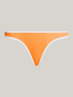 Stroje Kąpielowe*Tommy Hilfiger Wysoko Wycięty Dół Od Bikini TH Essential DAYLIGHT ORANGE