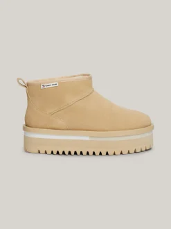 Botki Do Kostki|Botki*Tommy Hilfiger Zamszowe Botki Na Platformie GENTLE GOLD