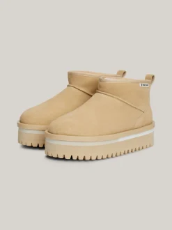Botki Do Kostki|Botki*Tommy Hilfiger Zamszowe Botki Na Platformie GENTLE GOLD