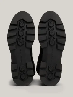 Botki Do Kostki|Botki*Tommy Hilfiger Zamszowe Botki Na Podeszwie Z Protektorem BLACK