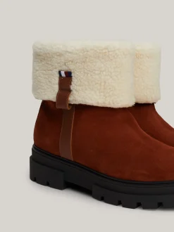 Botki Do Kostki|Botki*Tommy Hilfiger Zamszowe Botki Na Podeszwie Z Protektorem COGNAC BROWN