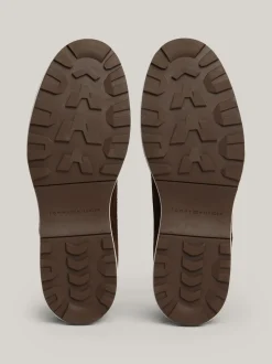 Buty Sznurowane|Buty*Tommy Hilfiger Zamszowe Botki Nad Kostkę Z Logo COCOA