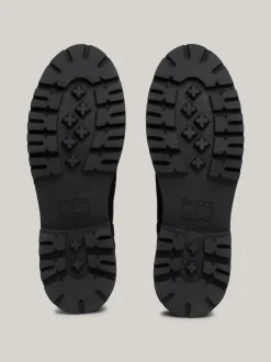 Sznurowane Botki|Botki*Tommy Hilfiger Zamszowe Botki Z Protektorem BLACK