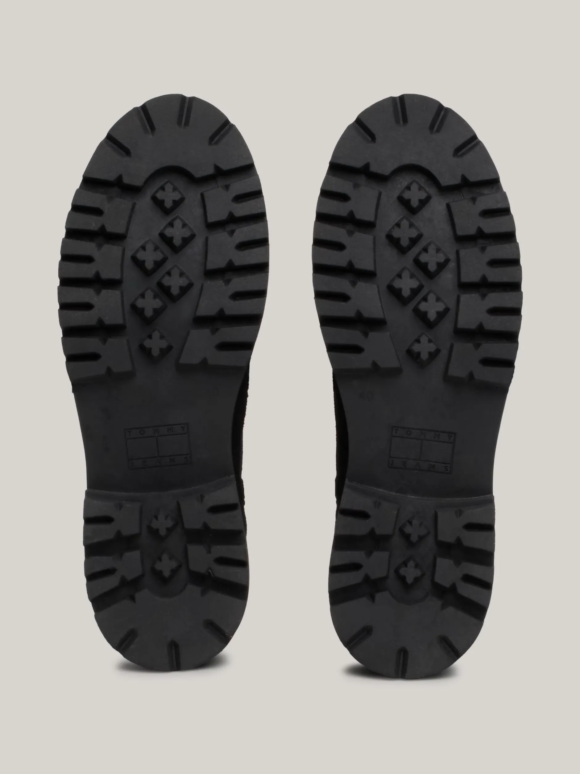 Sznurowane Botki|Botki*Tommy Hilfiger Zamszowe Botki Z Protektorem BLACK