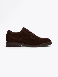 Buty Wizytowe*Tommy Hilfiger Zamszowe Buty Derby COCOA