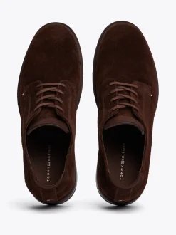 Buty Wizytowe*Tommy Hilfiger Zamszowe Buty Derby COCOA