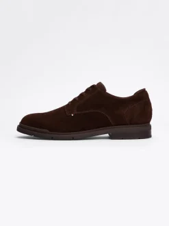 Buty Wizytowe*Tommy Hilfiger Zamszowe Buty Derby COCOA