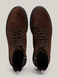 Buty Sznurowane|Buty*Tommy Hilfiger Zamszowe Buty Nad Kostkę COCOA
