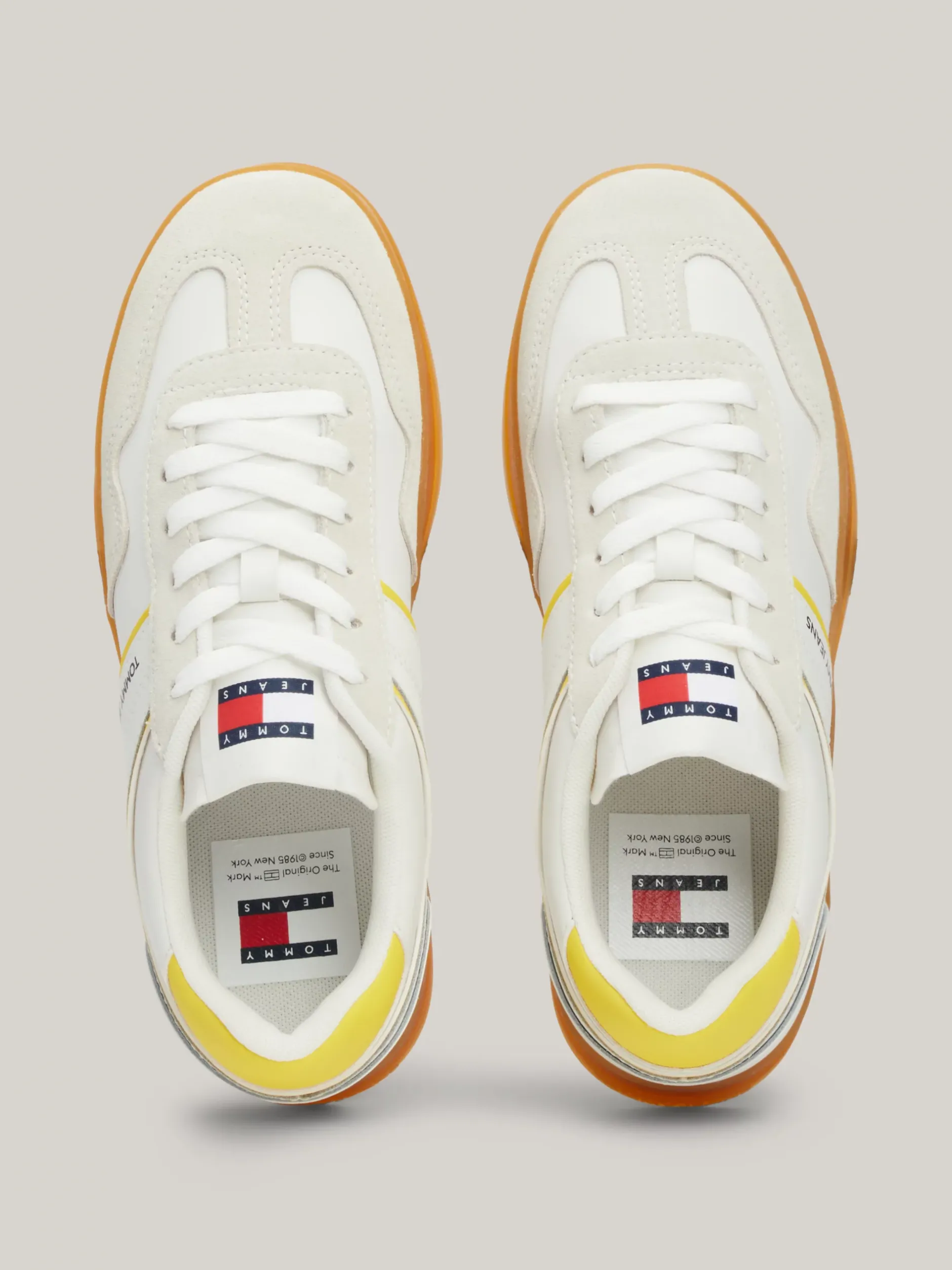 Sneakersy*Tommy Hilfiger Zamszowe Buty Sportowe EUREKA YELLOW