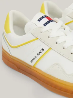 Sneakersy*Tommy Hilfiger Zamszowe Buty Sportowe EUREKA YELLOW