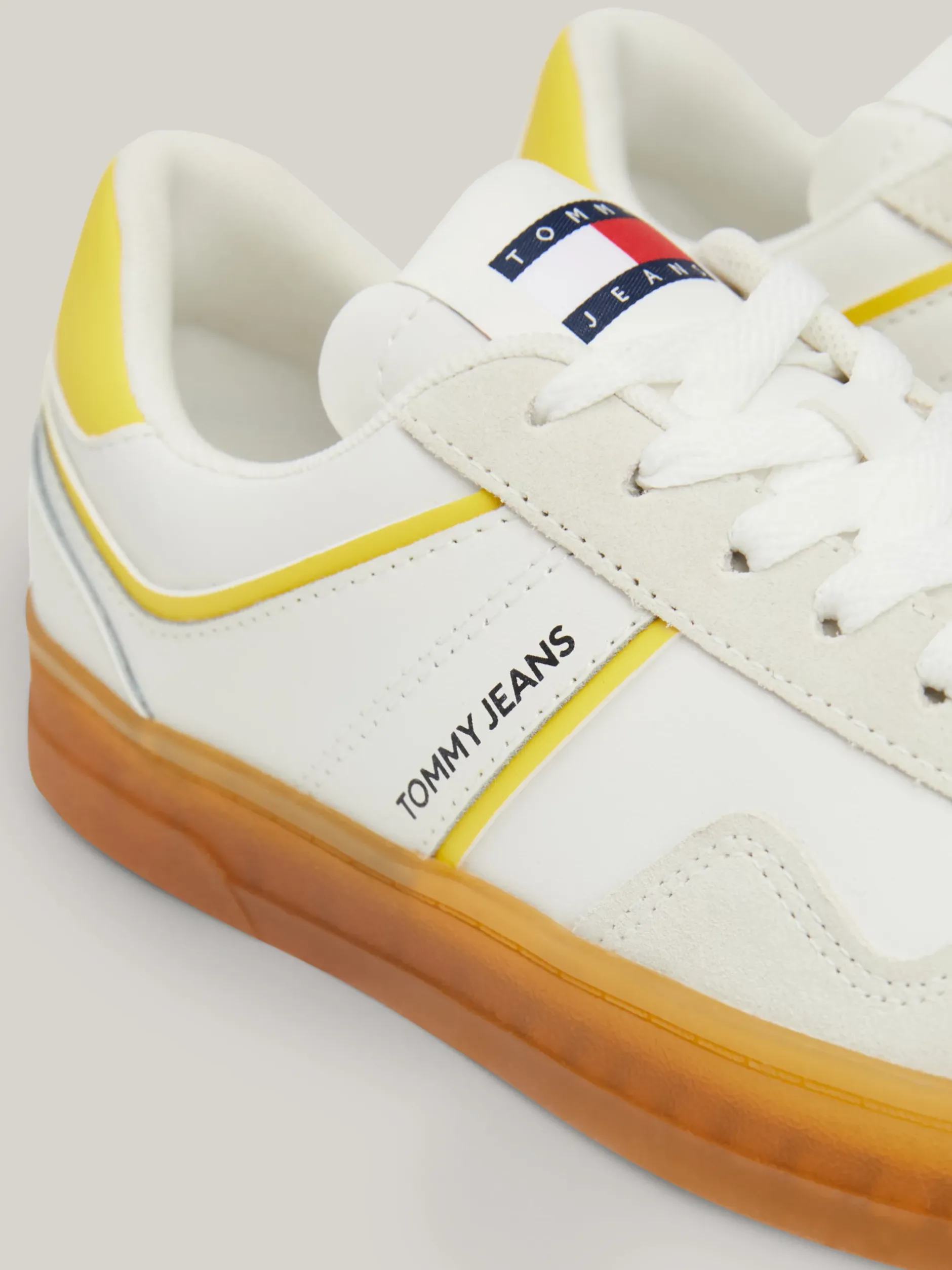 Sneakersy*Tommy Hilfiger Zamszowe Buty Sportowe EUREKA YELLOW
