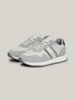 Sneakersy*Tommy Hilfiger Zamszowe Buty Sportowe STRATUS GREY