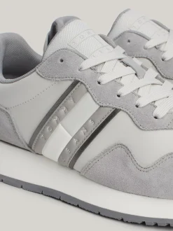 Sneakersy*Tommy Hilfiger Zamszowe Buty Sportowe STRATUS GREY