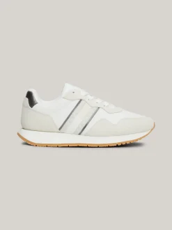 Sneakersy*Tommy Hilfiger Zamszowe Buty Sportowe ECRU