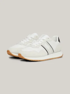 Sneakersy*Tommy Hilfiger Zamszowe Buty Sportowe ECRU
