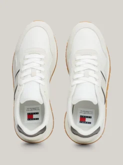 Sneakersy*Tommy Hilfiger Zamszowe Buty Sportowe ECRU