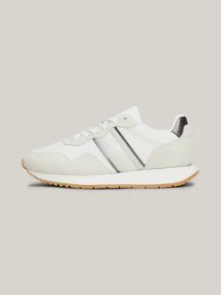 Sneakersy*Tommy Hilfiger Zamszowe Buty Sportowe ECRU