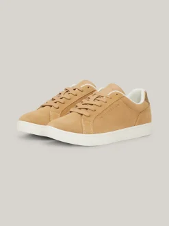 Sneakersy*Tommy Hilfiger Zamszowe Buty Sportowe CLASSIC KHAKI
