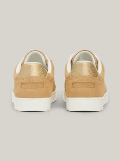 Sneakersy*Tommy Hilfiger Zamszowe Buty Sportowe CLASSIC KHAKI