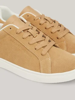 Sneakersy*Tommy Hilfiger Zamszowe Buty Sportowe CLASSIC KHAKI