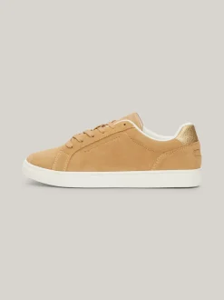 Sneakersy*Tommy Hilfiger Zamszowe Buty Sportowe CLASSIC KHAKI