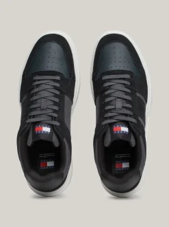 Sneakersy*Tommy Hilfiger Zamszowe Buty Sportowe Brooklyn Ze Wstawkami BLACK