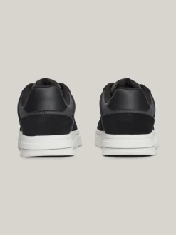 Sneakersy*Tommy Hilfiger Zamszowe Buty Sportowe Brooklyn Ze Wstawkami BLACK