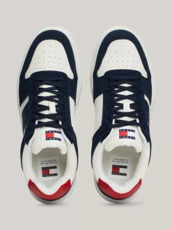 Sneakersy*Tommy Hilfiger Zamszowe Buty Sportowe Brooklyn Ze Wstawkami DARK NIGHT NAVY