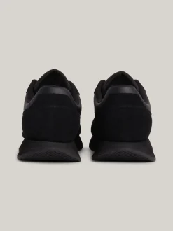 Sneakersy*Tommy Hilfiger Zamszowe Buty Sportowe Do Biegania Z Logo BLACK