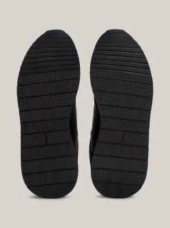 Sneakersy*Tommy Hilfiger Zamszowe Buty Sportowe Do Biegania Z Logo BLACK