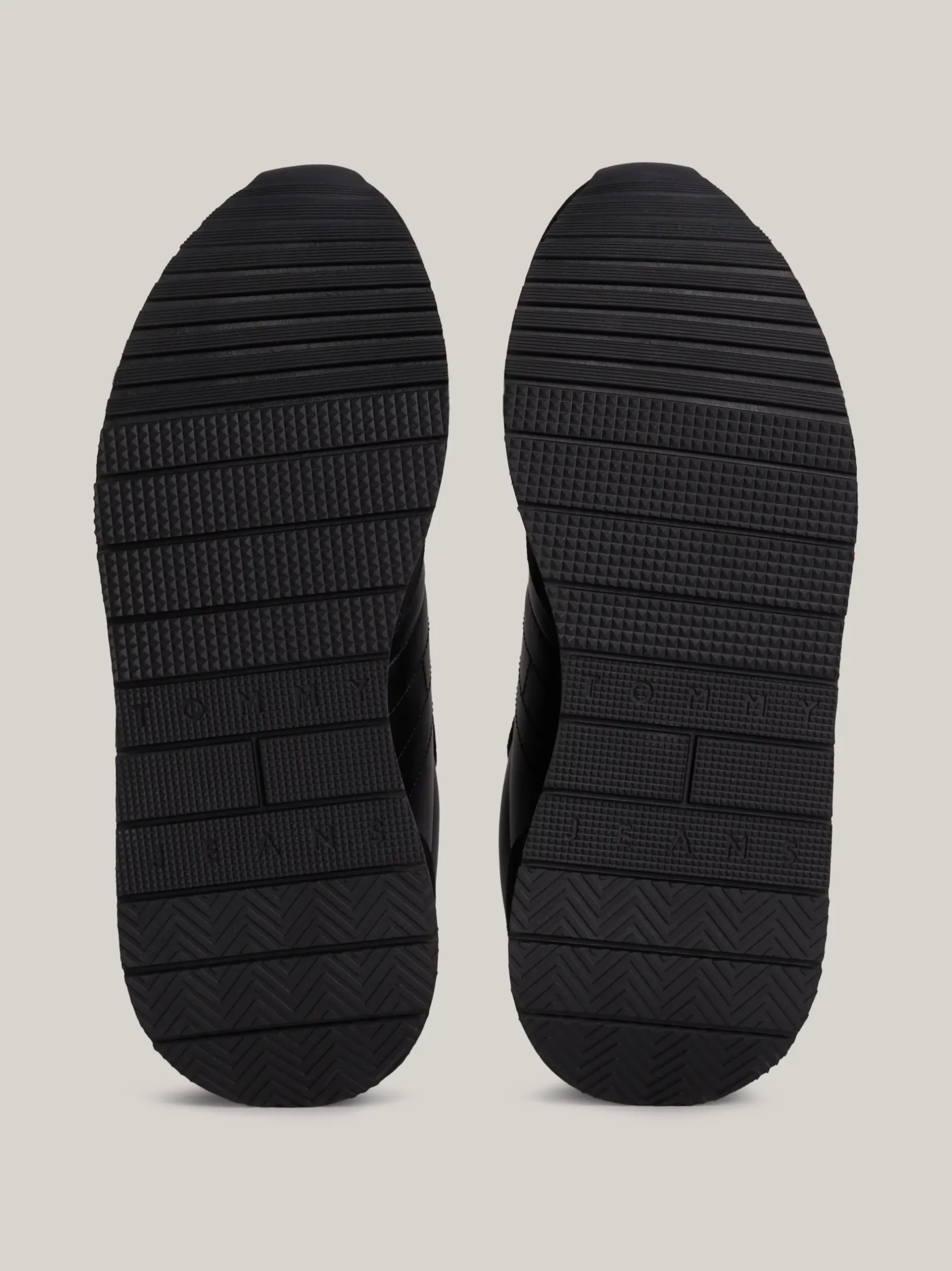 Sneakersy*Tommy Hilfiger Zamszowe Buty Sportowe Do Biegania Z Logo BLACK