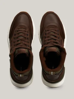 Sneakersy*Tommy Hilfiger Zamszowe Buty Sportowe Do Kostki Z Protektorem COCOA