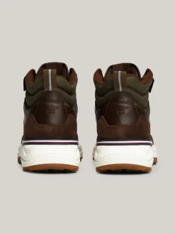 Sneakersy*Tommy Hilfiger Zamszowe Buty Sportowe Do Kostki Z Protektorem COCOA