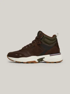 Sneakersy*Tommy Hilfiger Zamszowe Buty Sportowe Do Kostki Z Protektorem COCOA